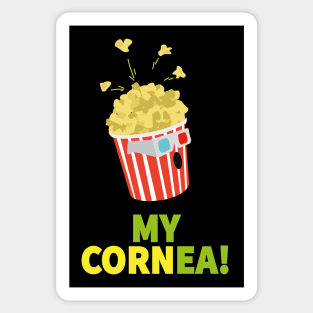 My Cornea | Popcorn | 3d Glasses Sticker